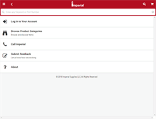 Tablet Screenshot of imperialsupplies.com